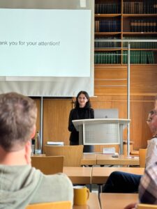 Mahsa Altafi during her exceptional PhD defense presentation