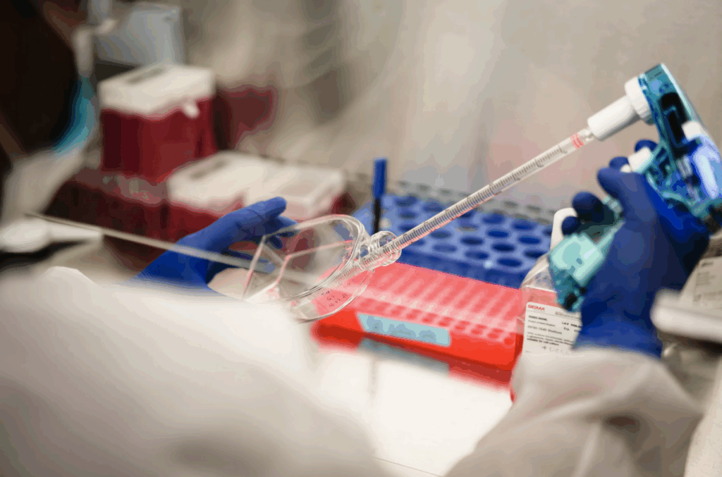workit at the sterile bench